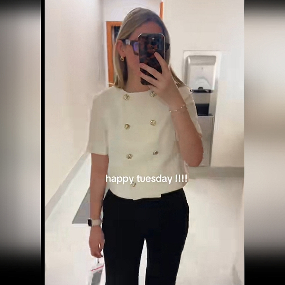 NWT Zara Short Sleeve Blazer Size XS - Picture 13 of 16